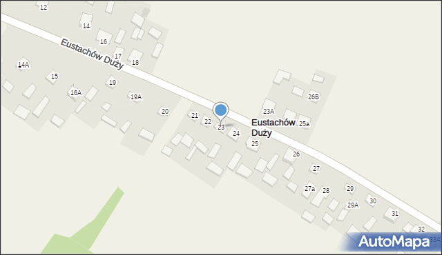 Eustachów Duży, Eustachów Duży, 23, mapa Eustachów Duży