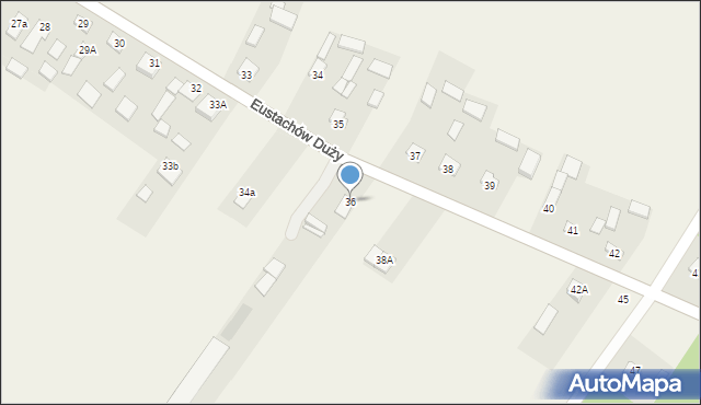 Eustachów Duży, Eustachów Duży, 36, mapa Eustachów Duży