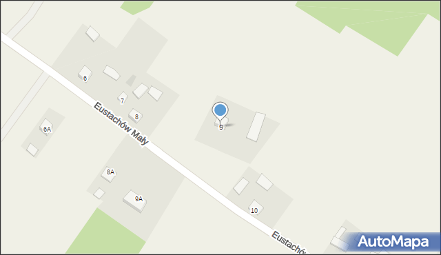 Eustachów Mały, Eustachów Mały, 9, mapa Eustachów Mały
