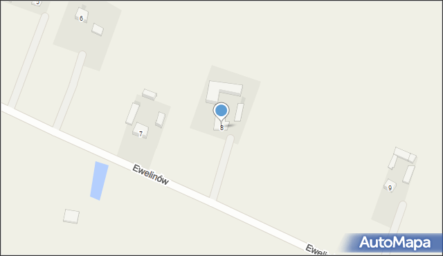Ewelinów, Ewelinów, 8, mapa Ewelinów