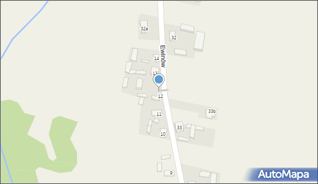 Ewinów, Ewinów, 12a, mapa Ewinów