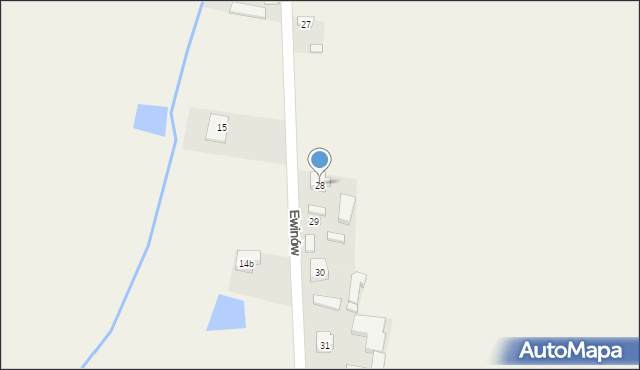 Ewinów, Ewinów, 28, mapa Ewinów