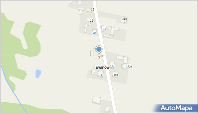 Ewinów, Ewinów, 9, mapa Ewinów