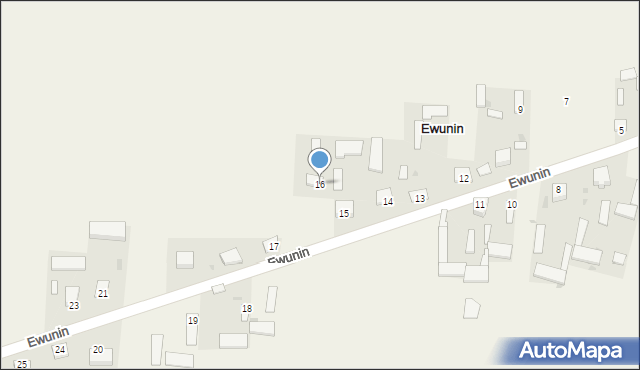 Ewunin, Ewunin, 16, mapa Ewunin