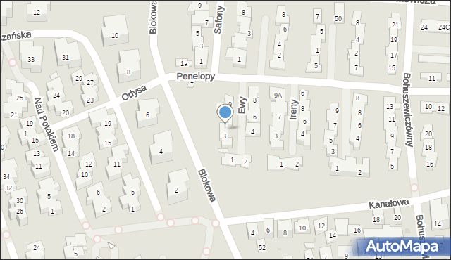 Warszawa, Ewy, 5, mapa Warszawy
