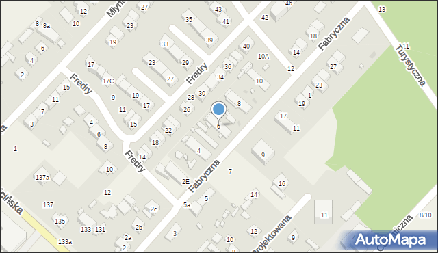 Andrespol, Fabryczna, 6, mapa Andrespol