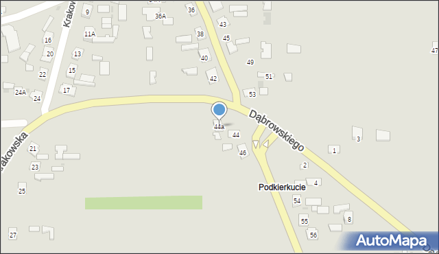 Baranów Sandomierski, Fabryczna, 44a, mapa Baranów Sandomierski