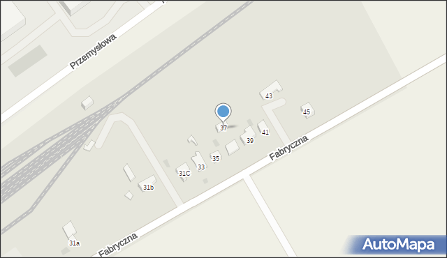 Bardo, Fabryczna, 37, mapa Bardo