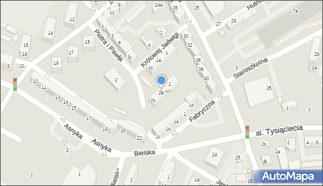 Bolesławiec, Fabryczna, 2a, mapa Bolesławca