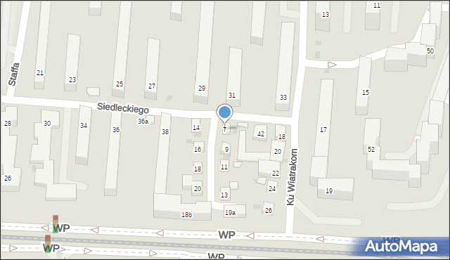 Bydgoszcz, Falista, 7, mapa Bydgoszczy