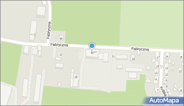 Bytom, Fabryczna, 33, mapa Bytomia