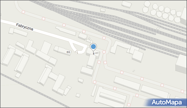 Chełm, Fabryczna, 6, mapa Chełma