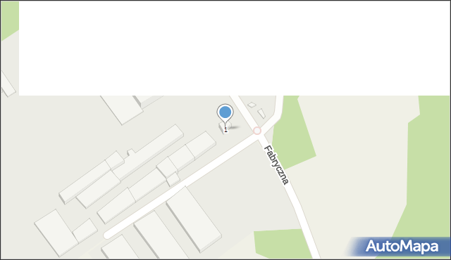 Chociwel, Fabryczna, 1, mapa Chociwel