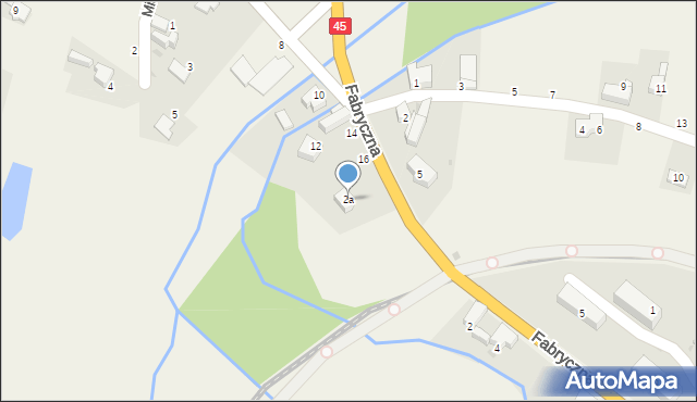 Ciężkowice, Fabryczna, 2a, mapa Ciężkowice