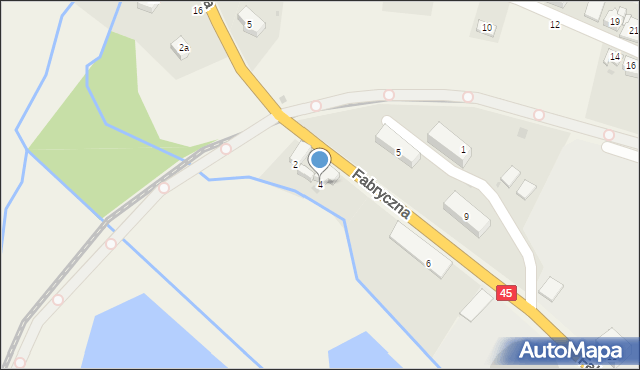 Ciężkowice, Fabryczna, 4, mapa Ciężkowice