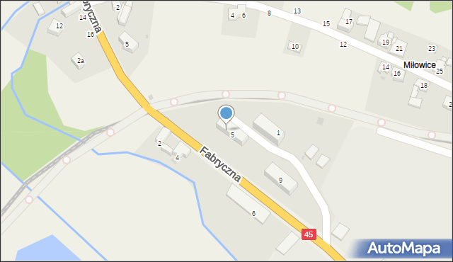 Ciężkowice, Fabryczna, 7, mapa Ciężkowice