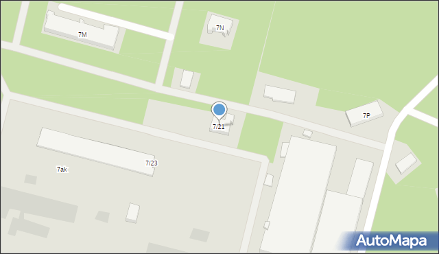 Czarna Białostocka, Fabryczna, 7/21, mapa Czarna Białostocka