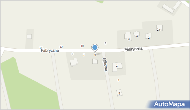 Czekaj, Fabryczna, 5, mapa Czekaj