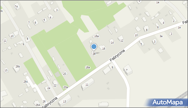 Czeremcha, Fabryczna, 18, mapa Czeremcha