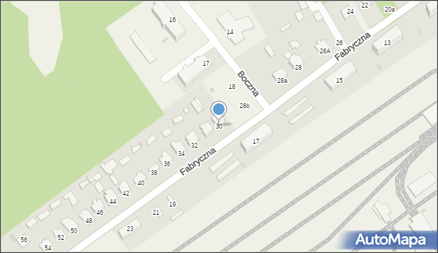 Czeremcha, Fabryczna, 30, mapa Czeremcha