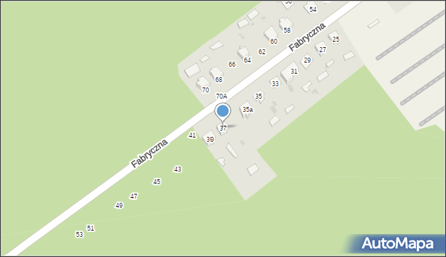 Czeremcha, Fabryczna, 37, mapa Czeremcha