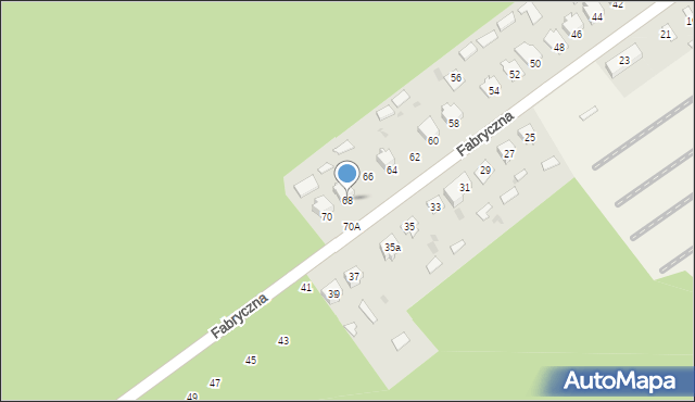 Czeremcha, Fabryczna, 68, mapa Czeremcha