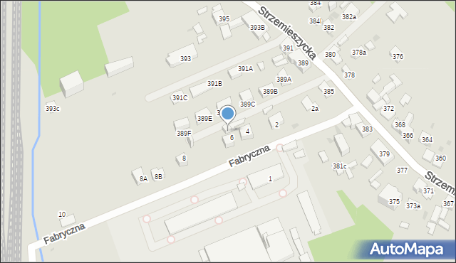 Dąbrowa Górnicza, Fabryczna, 6A, mapa Dąbrowa Górnicza