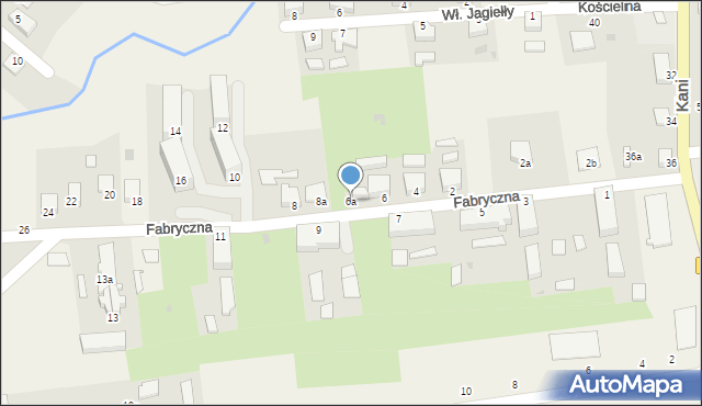 Dębnica Kaszubska, Fabryczna, 6a, mapa Dębnica Kaszubska