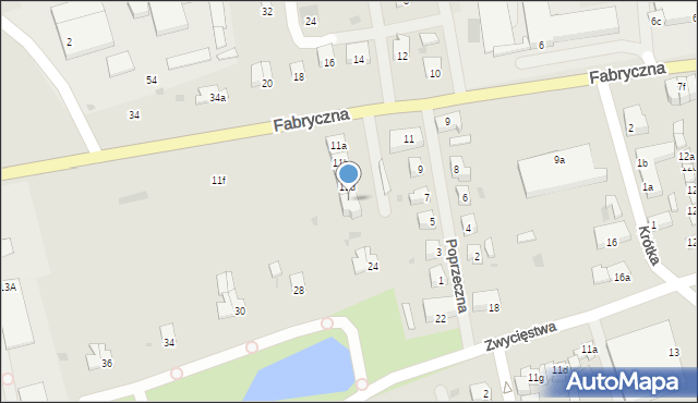 Dobre Miasto, Fabryczna, 11e, mapa Dobre Miasto