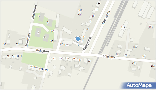 Dobroszyce, Fabryczna, 1, mapa Dobroszyce