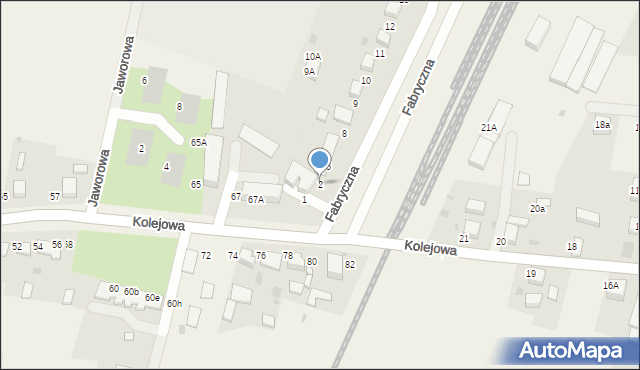 Dobroszyce, Fabryczna, 2, mapa Dobroszyce