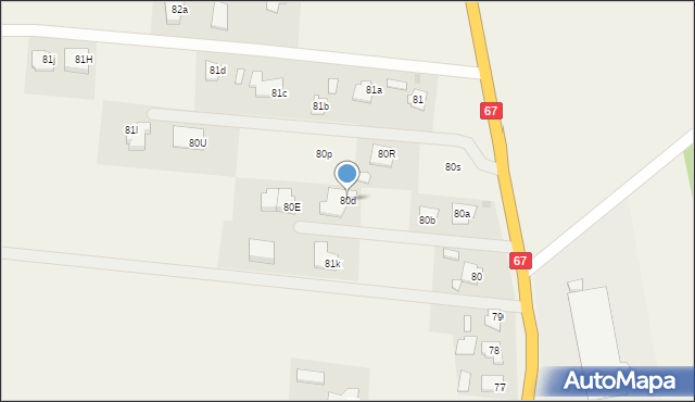 Fabianki, Fabianki, 80d, mapa Fabianki