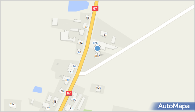 Fabianki, Fabianki, 87c, mapa Fabianki