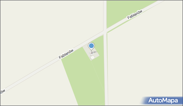 Fabianów, Fabianów, 10, mapa Fabianów