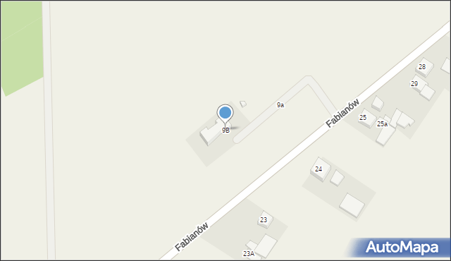 Fabianów, Fabianów, 9B, mapa Fabianów