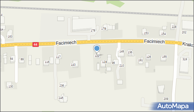 Facimiech, Facimiech, 122, mapa Facimiech