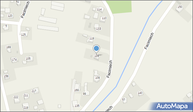 Facimiech, Facimiech, 129, mapa Facimiech