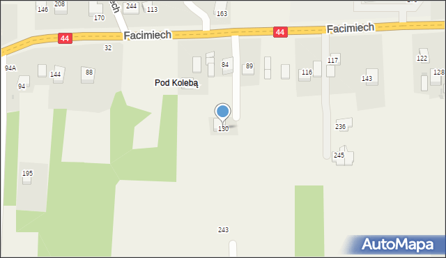 Facimiech, Facimiech, 130, mapa Facimiech