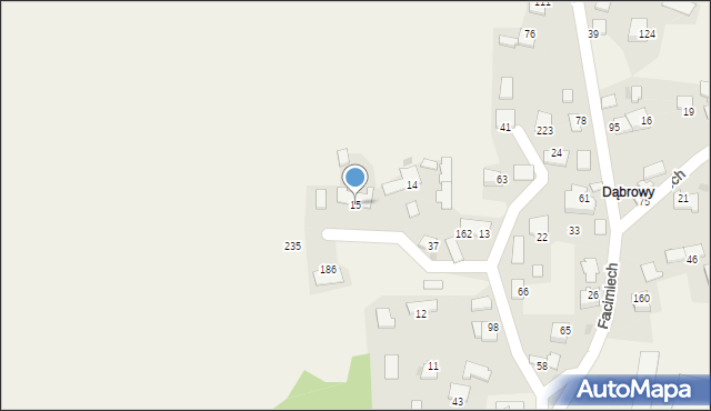 Facimiech, Facimiech, 15, mapa Facimiech