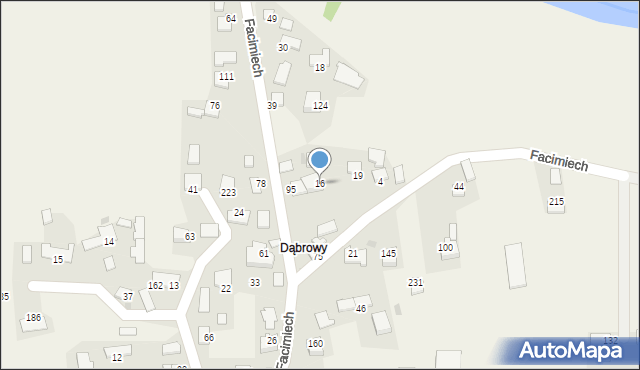 Facimiech, Facimiech, 16, mapa Facimiech