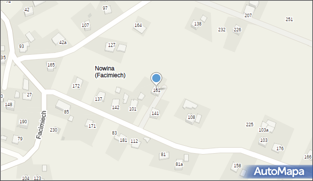 Facimiech, Facimiech, 161, mapa Facimiech