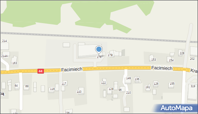 Facimiech, Facimiech, 178, mapa Facimiech