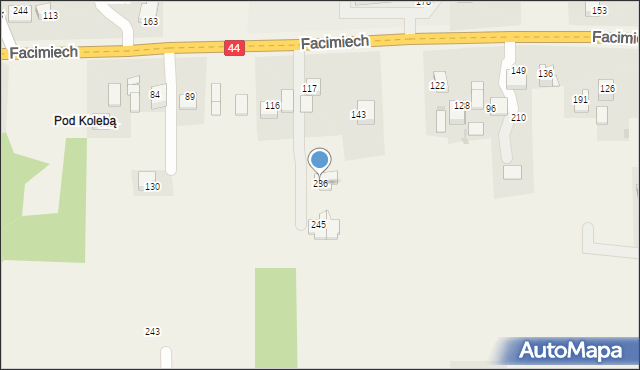 Facimiech, Facimiech, 236, mapa Facimiech