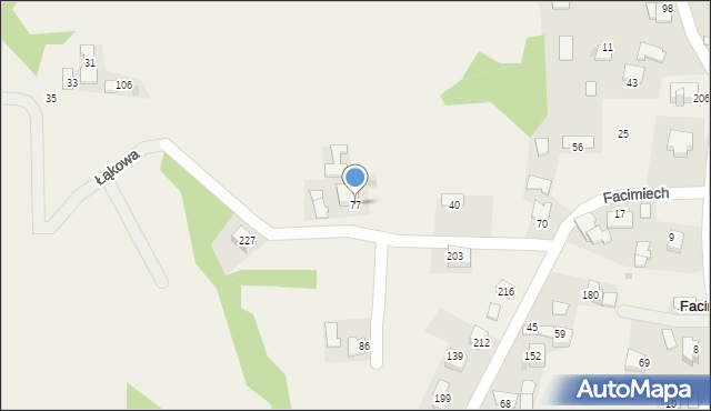 Facimiech, Facimiech, 77, mapa Facimiech