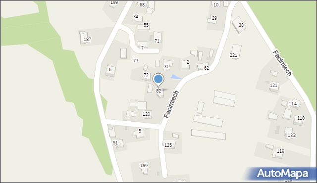 Facimiech, Facimiech, 82, mapa Facimiech