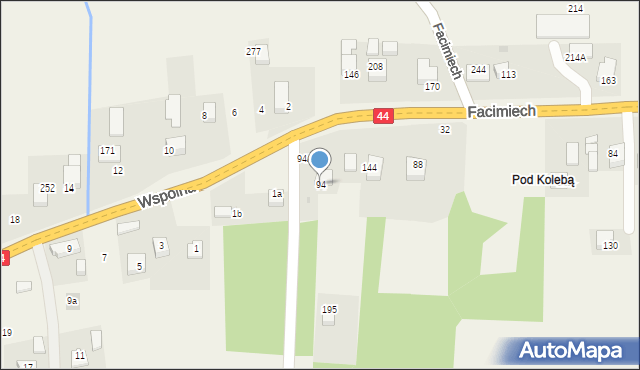 Facimiech, Facimiech, 94, mapa Facimiech