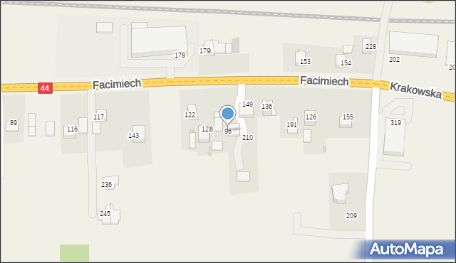 Facimiech, Facimiech, 96, mapa Facimiech