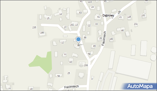 Facimiech, Facimiech, 98, mapa Facimiech