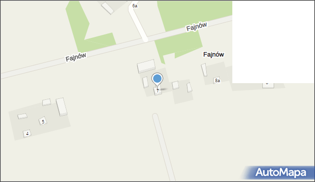 Fajnów, Fajnów, 7, mapa Fajnów