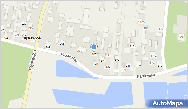 Fajsławice, Fajsławice, 200, mapa Fajsławice